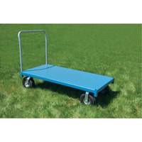 Chariot &agrave; plateforme robuste, 48" lo x 24" la x Capacit&eacute; 1200 lb, Roues en Anticrevaison Mukwa Safety Services