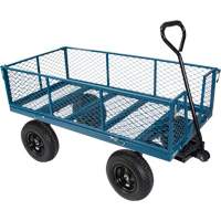 Wagon with Drop Sides, 24" W x 48" L, 800 lbs. Capacity Mukwa Safety Services