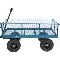 Wagon with Drop Sides, 24" W x 48" L, 800 lbs. Capacity Mukwa Safety Services