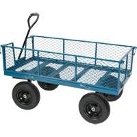 Wagon with Drop Sides, 24" W x 48" L, 800 lbs. Capacity Mukwa Safety Services