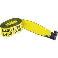 Logistic Strap, Flat Hook, 30' W x 4" L, 5400 lbs. (2449 kg) Working Load Limit Mukwa Safety Services