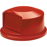 Round Brute&reg; Tops, Dome Lid, Plastic/Polyethylene, Fits Container Size: 24" Dia. Mukwa Safety Services