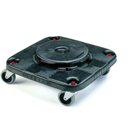 Square BRUTE&reg; Dollies, Polyethylene, Black Mukwa Safety Services