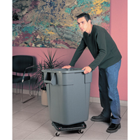 Square BRUTE&reg; Dollies, Polyethylene, Black Mukwa Safety Services