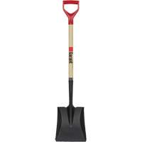Pelle carr&eacute;e, Bois, Lame Acier durci, Manche en Prise en D, Longueur 43-1/2" Mukwa Safety Services