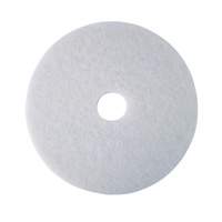 Tampon de polissage pour planchers, 17", Polissage, Blanc Mukwa Safety Services