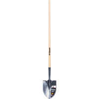Pelle ronde Pro, Lame Acier durci, Bois, Manche Droit Mukwa Safety Services