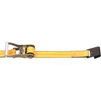 Ratchet Straps, Flat Hook, 2" W x 30' L, 3335 lbs. (1513 kg) Working Load Limit Mukwa Safety Services