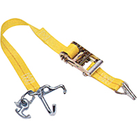 Auto Tie-Downs with Universal Lock, Ratchet, 2" W x 7' L, 1367 lbs. (620 kg) WLL Mukwa Safety Services