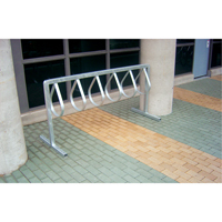 Style Bicycle Rack, Galvanized Steel, 12 Bike Capacity Mukwa Safety Services