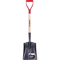 Pelle carr&eacute;e Pro, Bois, Lame Acier durci, Manche en Prise en D, Longueur 27-3/4" Mukwa Safety Services