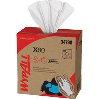 WypAll&reg; X60 Wipers, All-Purpose, 16-3/4" L x 8-3/8" W Mukwa Safety Services