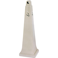 Groundskeeper Cigarette Waste Collectors, Free-Standing, Plastic, 1 US gal. Capacity, 39-3/4" Height Mukwa Safety Services