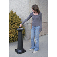 Groundskeeper Tuscan Cigarette Waste Collector, Free-Standing, Metal, 1 US gal. Capacity, 38-1/2" Height Mukwa Safety Services