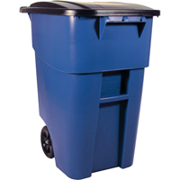 Brute&reg; Roll Out Containers, Curbside, Plastic, 50 US gal. Mukwa Safety Services