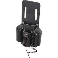 Poche pour ceinture porte-outils, Porte-outil multiple, Cuir, 4 Poches Mukwa Safety Services