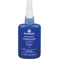 Adh&eacute;sif frein-filet &agrave; adh&eacute;rence amovible, Bleu, Moyen, 50 ml, Bouteille Mukwa Safety Services