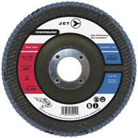POWERBLEND Flap Disc, 4-1/2" x 7/8", Type 29, Z80 Grit, Zirconia Alumina Mukwa Safety Services