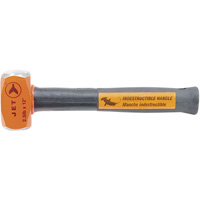 Indestructible Handle Sledge Hammer, 2.5 lbs., 12", Tubular Steel Handle Mukwa Safety Services