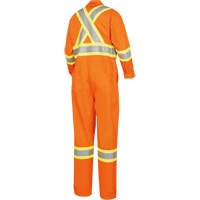 5555 Combinaison de s&eacute;curit&eacute; &agrave; haute visibilit&eacute; ignifuge et anti-arcs &eacute;lectriques, Taille 36, Orange haute visibilit&eacute;, 11 cal/cm² Mukwa Safety Services