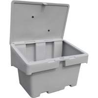 Contenants pour sel & sable SOS, 48" x 33" x 34", 18,5 pi³, Gris Mukwa Safety Services