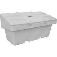 Contenants pour sel & sable SOS, Avec Moraillon, 72" x 36" x 36", 36 pi³, Gris Mukwa Safety Services