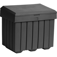Conteneur d'entreposage &eacute;conomique pour sel/sable, 32" x 23" x 27-1/2", 10 pi³, Gris Mukwa Safety Services