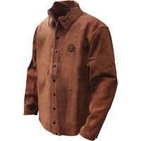 Gander Brand Split Cowhide Welding Jacket, Leather, Large, Brown Mukwa Safety Services