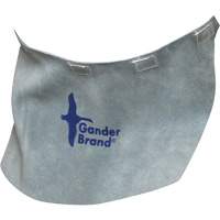 Casque de soudage &agrave; bavette en cuir refendu de marque Gander, Gris perle Mukwa Safety Services