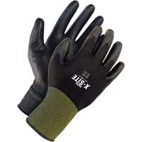 X-Site Coated Gloves, 7, Polyurethane Coating, Nylon Shell Mukwa Safety Services