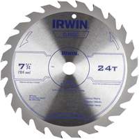 Lame de scie circulaire de s&eacute;rie classique, 7-1/4", 24 dents, Pour Bois Mukwa Safety Services