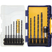 Jobber Length Drill Bit Set, 12 Pieces, High Speed Steel Mukwa Safety Services