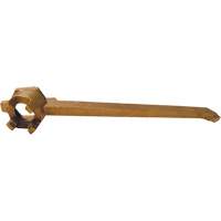 Drum Plug Wrench, 12" Handle, Bronze Mukwa Safety Services