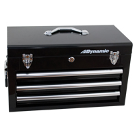 Hand Tool Box with Drawers, 10" D x 20" W x 12" H, Black Mukwa Safety Services