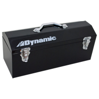 Hip Roof Tool Box, 7" D x 19" W x 7-1/2" H, Black Mukwa Safety Services