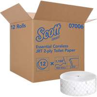 Scott&reg; Essential Toilet Paper, Jumbo/Coreless Roll, 2 Ply, 1150' Length, White Mukwa Safety Services