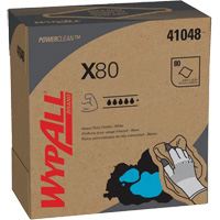WypAll&reg; X80 Extended Use Cloths, Heavy-Duty, 16-4/5" L x 9" W Mukwa Safety Services