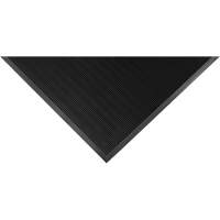 Tapis Gritstop Fingermat, Caoutchouc, Grattoir Type, Motif Textur&eacute;, 2' x 2-2/3', Noir Mukwa Safety Services