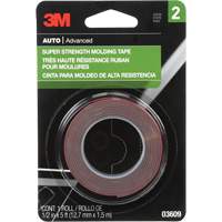 Super Strength Molding Tape, 1.52 m (5') L x 12.7 mm (1/2") W, 46 mils, Acrylic Mukwa Safety Services