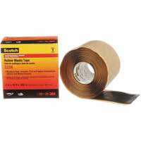 Scotch&reg; Rubber Mastic Tape 2228, 50.8 mm (2") x 3 m (10'), Black Mukwa Safety Services