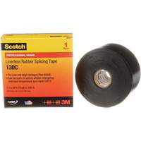 Ruban d'&eacute;pissage sans support en caoutchouc de calibre professionnel Scotch, 50,8 mm (2") la x 9 m (30') lo, 30 mils, Noir Mukwa Safety Services