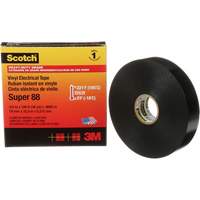 Ruban isolant Super 88 de calibre professionnel Scotch, 19 mm (3/4") la x 32,9 m (108') lo, 8,5 mils, Noir Mukwa Safety Services