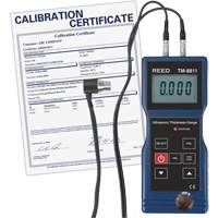 Jauge d'&eacute;paisseur avec certificat de calibration, Affichage Num&eacute;rique, Ultrason, gamme de 0,05" to 7,9" (1,5 mm to 200 mm) Mukwa Safety Services