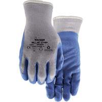 Gants enduits Stealth Blue Chip, Grand, R&ecirc;vetement Latex de caoutchouc, Calibre 10, Enveloppe en Polyester Mukwa Safety Services