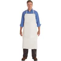 Tablier en PVC AlphaTec 56-101, PVC/Vinyle, Blanc, 33" la x 44" lo Mukwa Safety Services