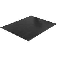 Tapis &agrave; nervures larges, Couloir, 4' x 75' x 1/8", Noir Mukwa Safety Services