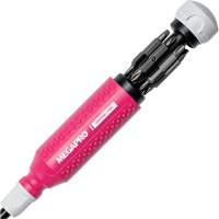 Original Pink 15-in-1 Multi-Bit Screwdriver, 8-37/50" L, Textured Handle Mukwa Safety Services