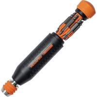 Original MEGALOK 15-in-1 Multi-Bit Screwdriver, 6-3/10" L, Textured Handle Mukwa Safety Services