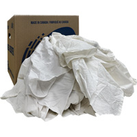 Boîte de chiffons d'essuyage, Blanc, 10 lb Mukwa Safety Services