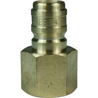 DQC E-Series Straight Through Interchange Plug, Brass, 3/4", Female NPTF, 1700 PSI Mukwa Safety Services